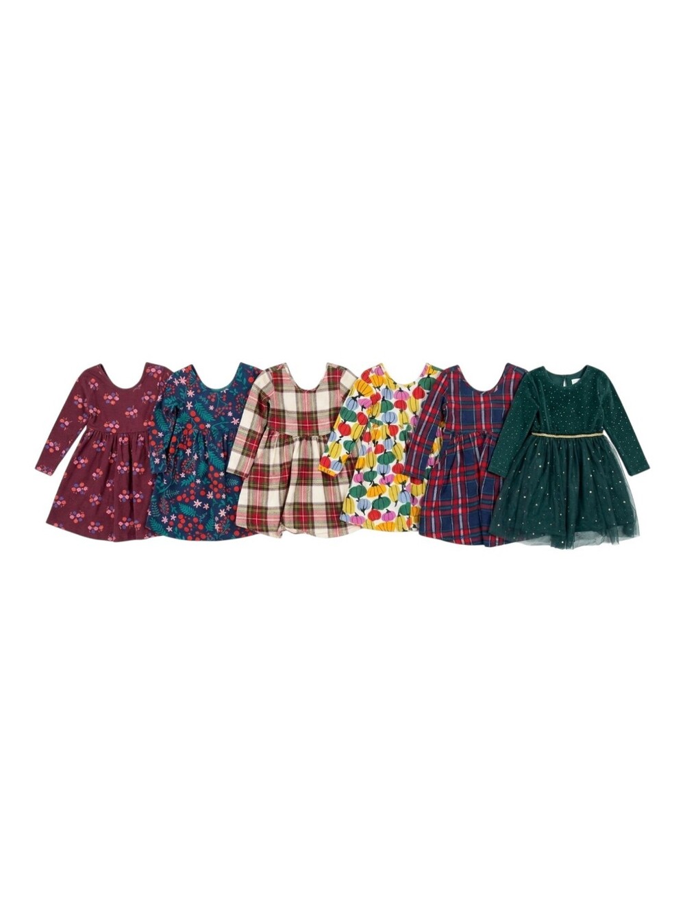 Hanna Andersson Kids Dress Winter Berries Red Navy Blue Cotton Girls Size 3T 90 - Picture 6 of 6